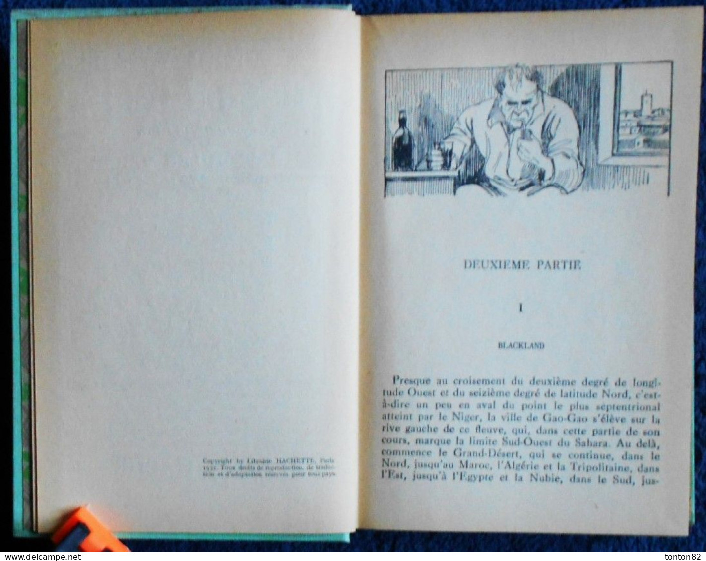 Jules Verne - L'étrange Aventure de la Mission BARSAC - ( Tomes 1 & 2 ) - HACHETTE / Bibliothèque Verte - ( 1941 ) .