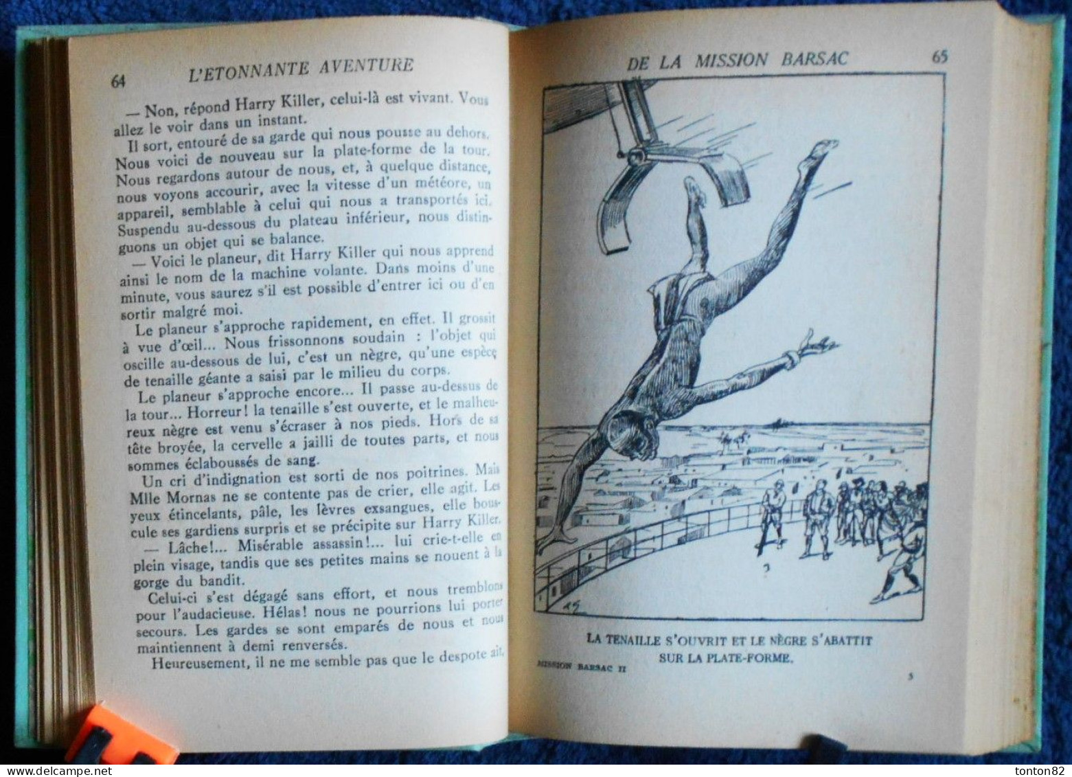 Jules Verne - L'étrange Aventure de la Mission BARSAC - ( Tomes 1 & 2 ) - HACHETTE / Bibliothèque Verte - ( 1941 ) .