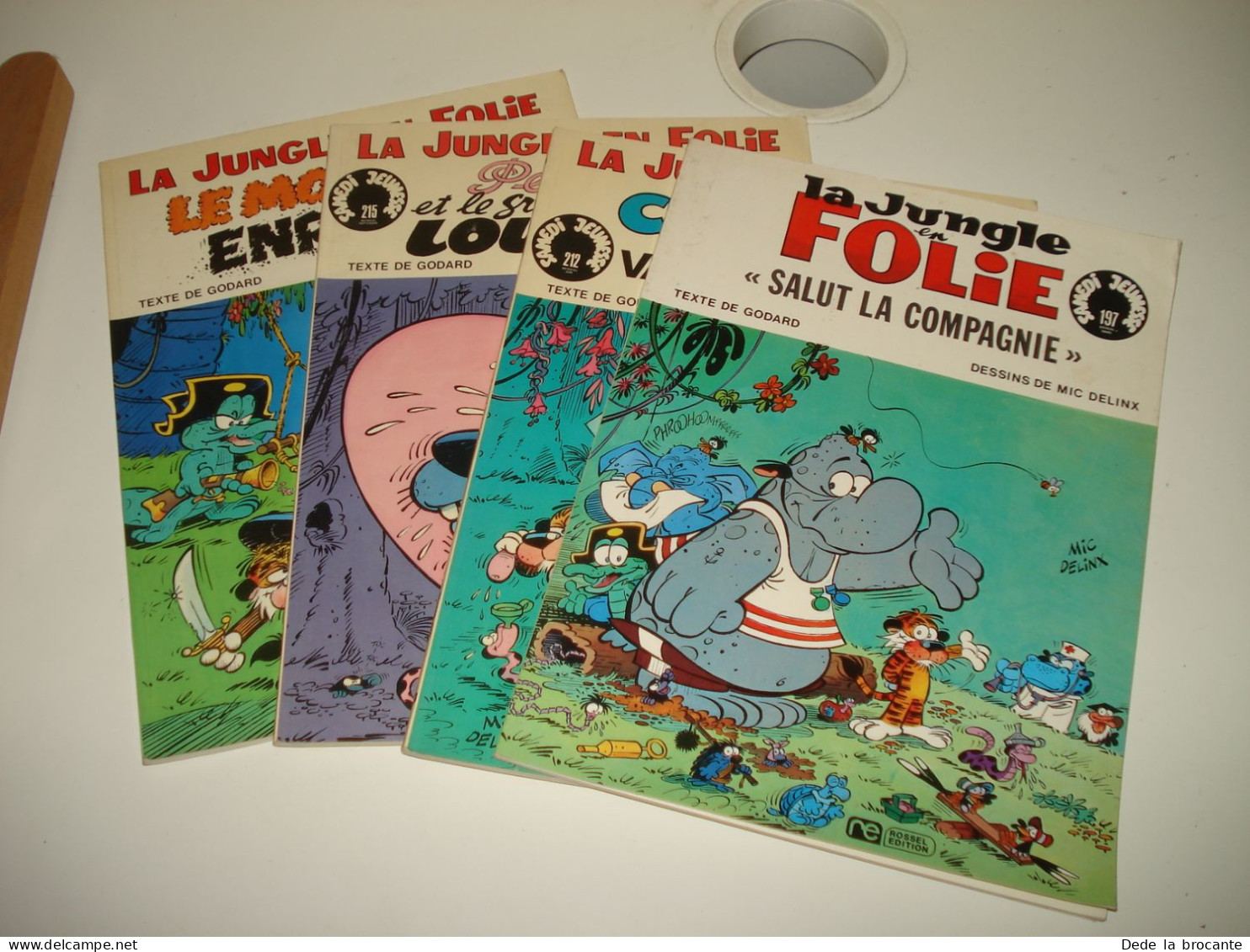 C53 / Lot De 4 E.O  " La Jungle En Folie " - N° 2 , 4 , 5 , 7 De 1974 à 1976 Comme Neuf - Loten Van Stripverhalen