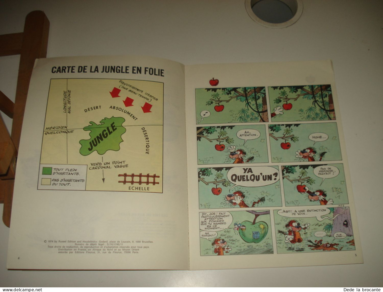 C53 / Lot de 4 E.O  " La jungle en folie " - N° 2 , 4 , 5 , 7 de 1974 à 1976 comme neuf