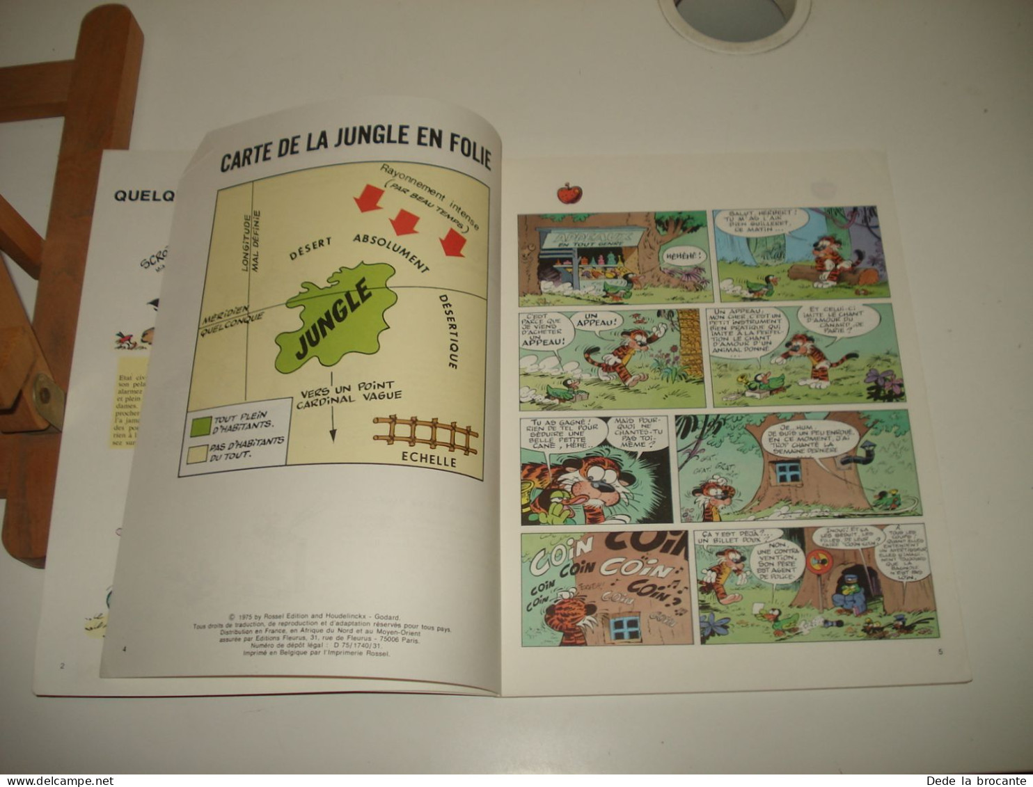 C53 / Lot de 4 E.O  " La jungle en folie " - N° 2 , 4 , 5 , 7 de 1974 à 1976 comme neuf