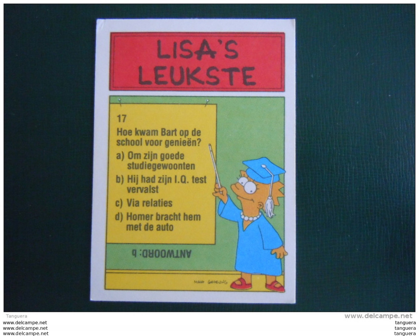 17 The Simpsons Topps 1990 Trading Cards Belgum Dutch Nederlands Neerlandais - Autres & Non Classés