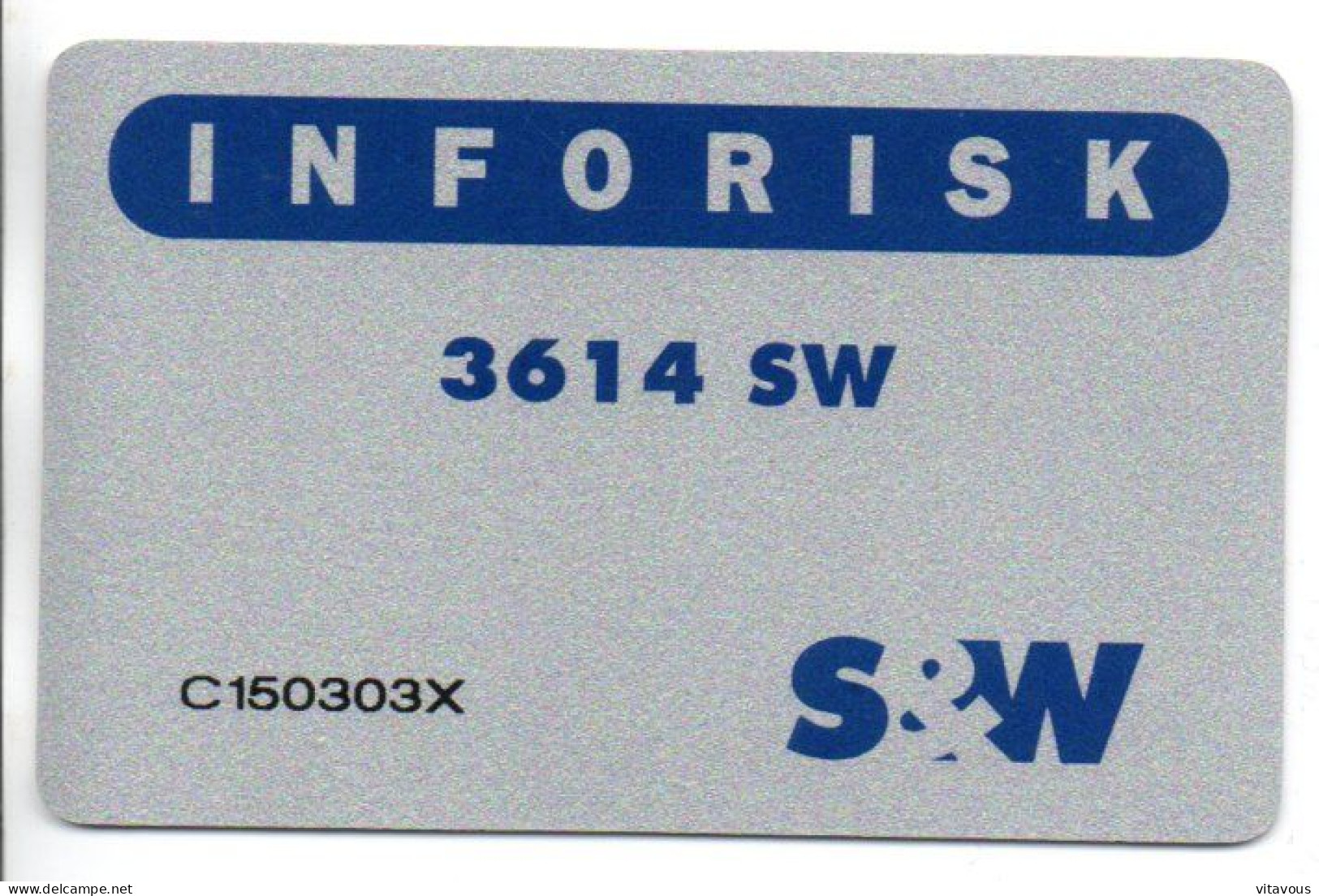 3614 S&w Inforisk Carte Connections 3614 France Card Karte (J 928) - Andere & Zonder Classificatie