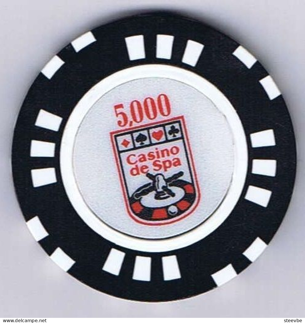 Spa Casino chips set 16 Belgium Belgique België