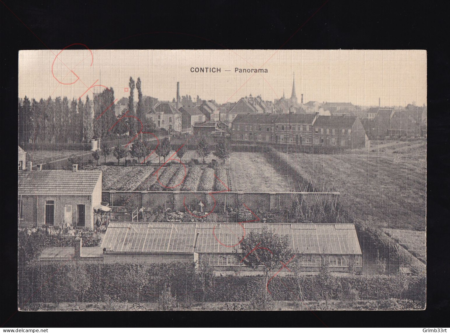 Contich - Panorama - Postkaart - Kontich