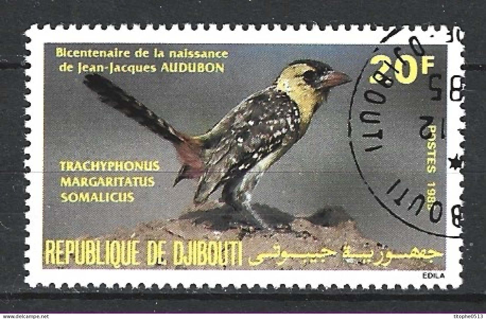 DJIBOUTI. N°598 Oblitéré De 1985. Barbican. - Climbing Birds