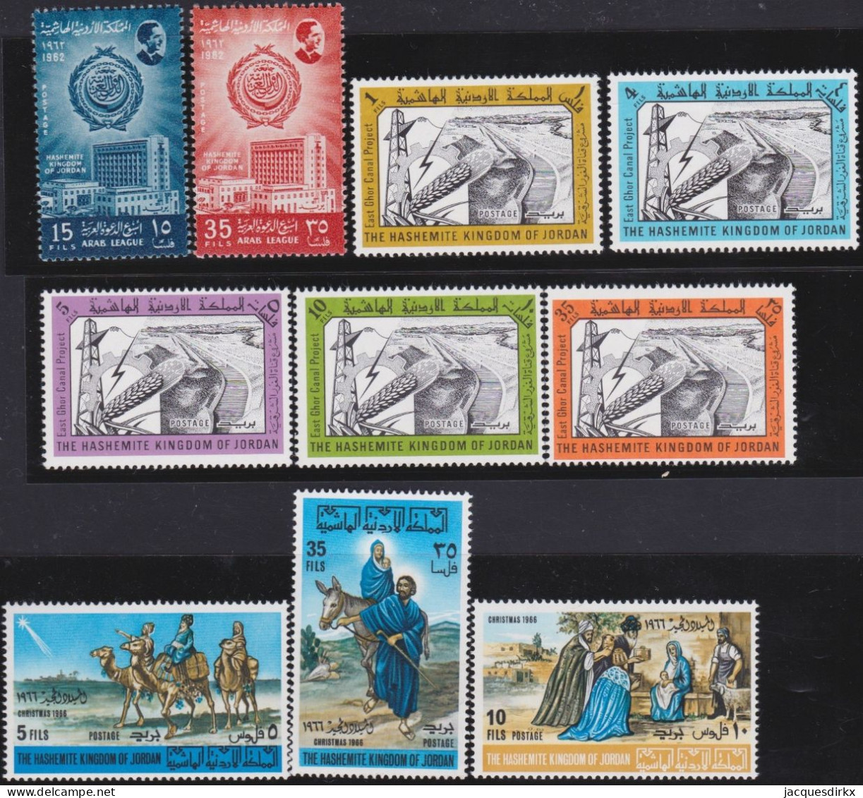 Jordan         .    10 Stamps    .       **        .     MNH - Jordanien