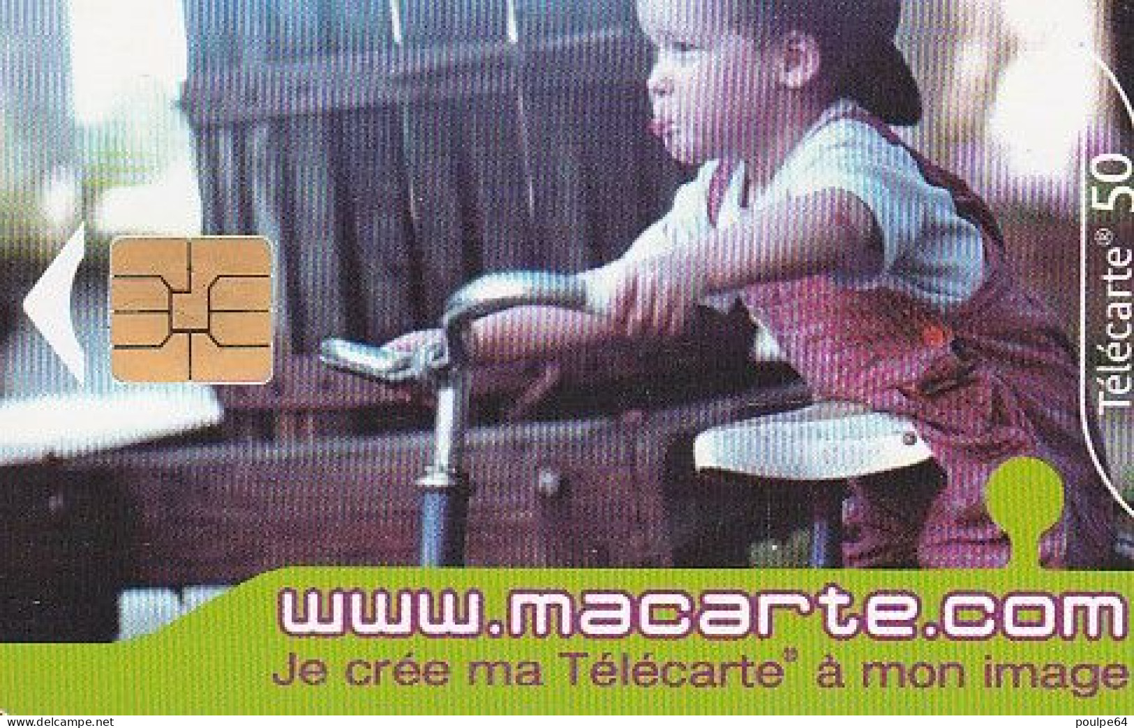 F1081  08/2000 - WWW.MACARTE. COM - 50 SO3 - (verso : N° Centrés - Deux Lignes Alignées) - 2000