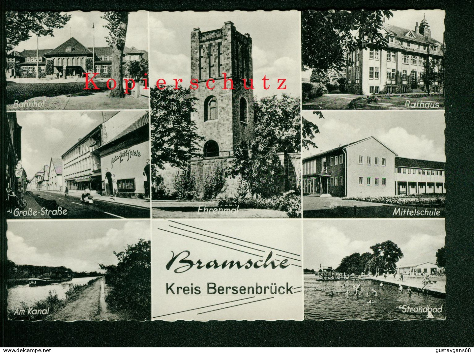 AK Bramsche, Kreis Bersenbrück, Osnabrück, Mehrbild, Gel. 1967 N. Gelsenkirchen - Bramsche