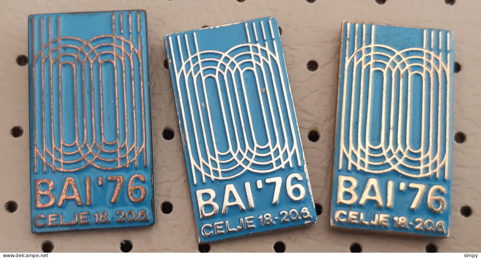 BAI Balkan Athletic Games Celje 1976 Slovenia Ex Yugoslavia Pins - Leichtathletik