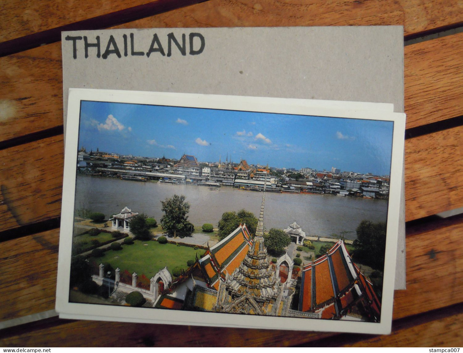 THAILAND  Chao-Pra River Temple Of Dawn Bangkok     Used Circulé Gelopen - Taiwan