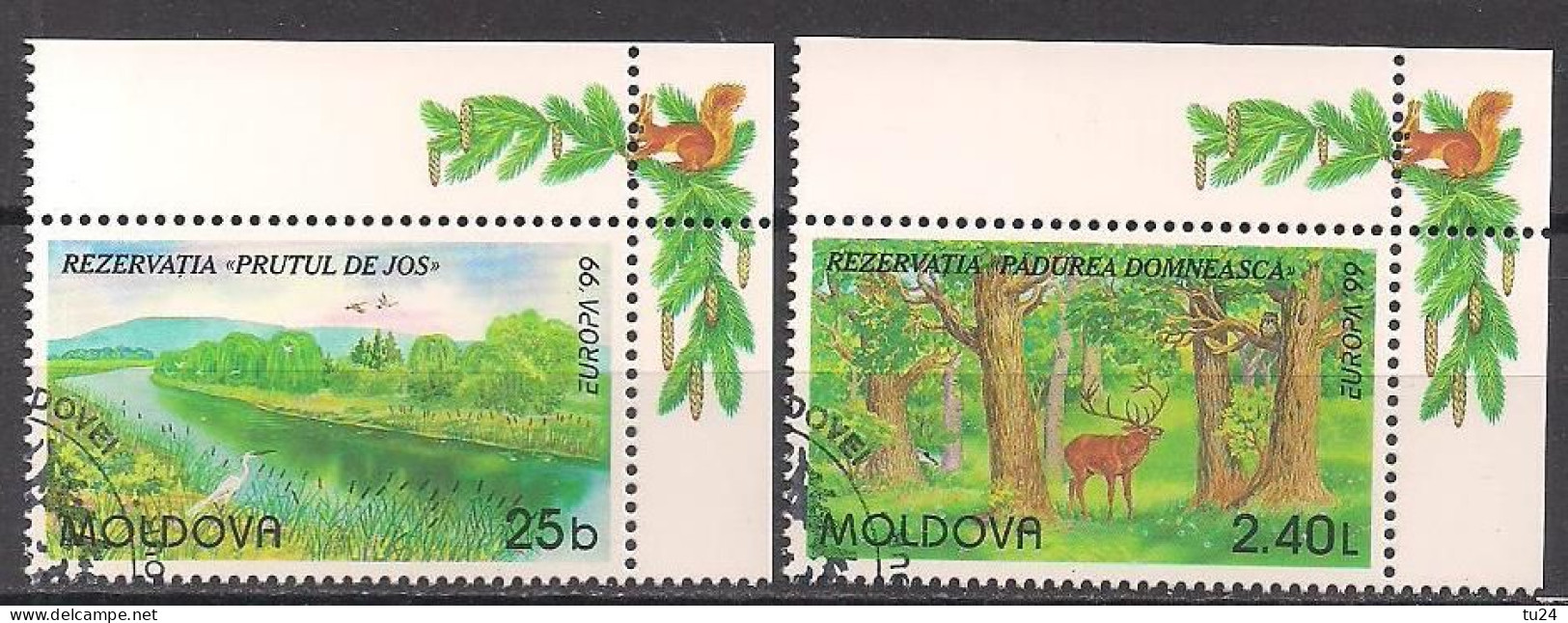 Moldawien / Moldova  (1999)  Mi.Nr.  305 + 306  Gest. / Used  (3fc06) EUROPA - 1999