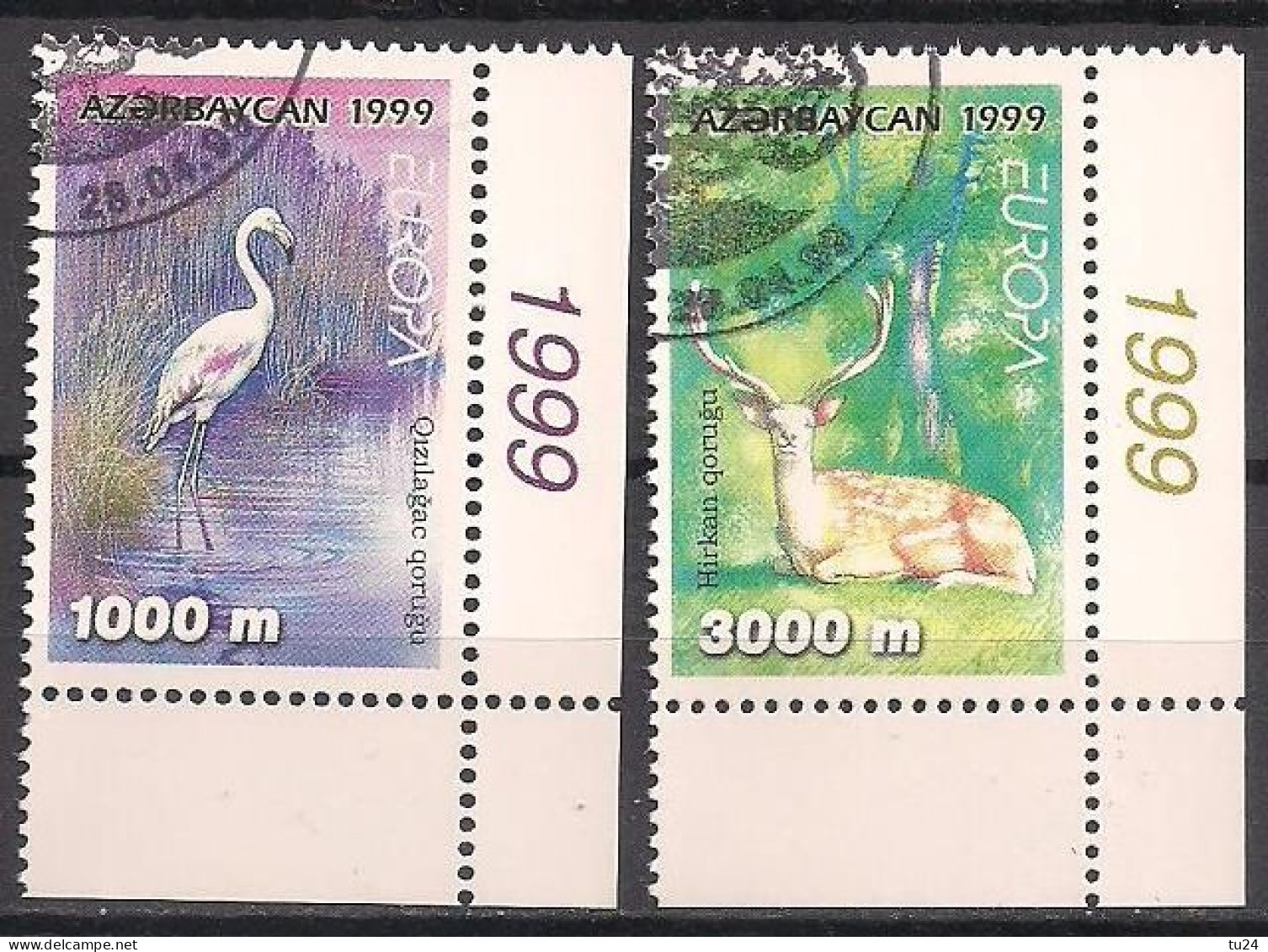 Aserbaidschan / Azerbaijan  (1999)  Mi.Nr.  442 + 443  Gest. / Used  (3fc08)  EUROPA - 1999