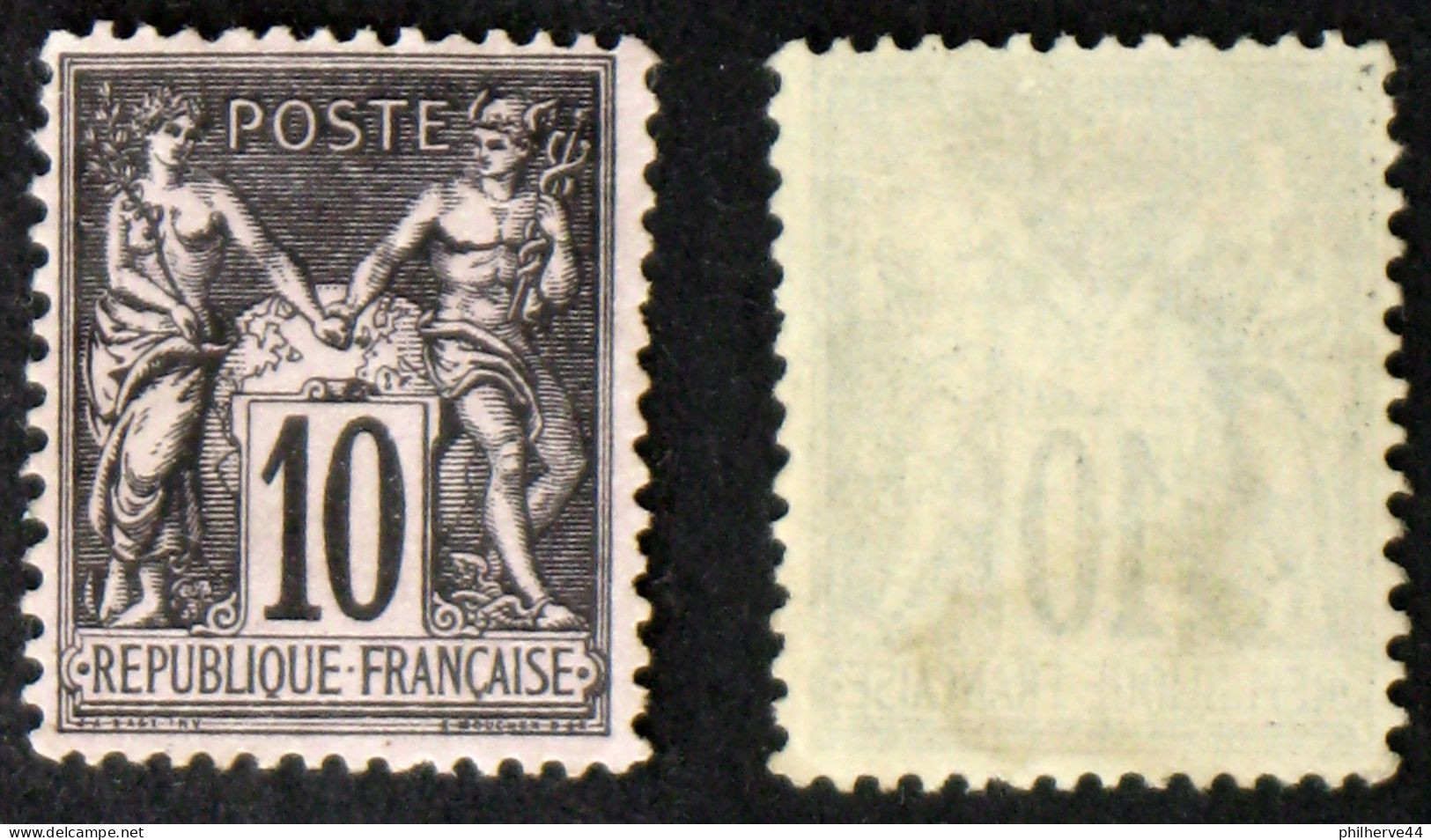 N° 89 10c Noir/lilas TB Neuf NSG Cote 20€ - 1876-1898 Sage (Tipo II)