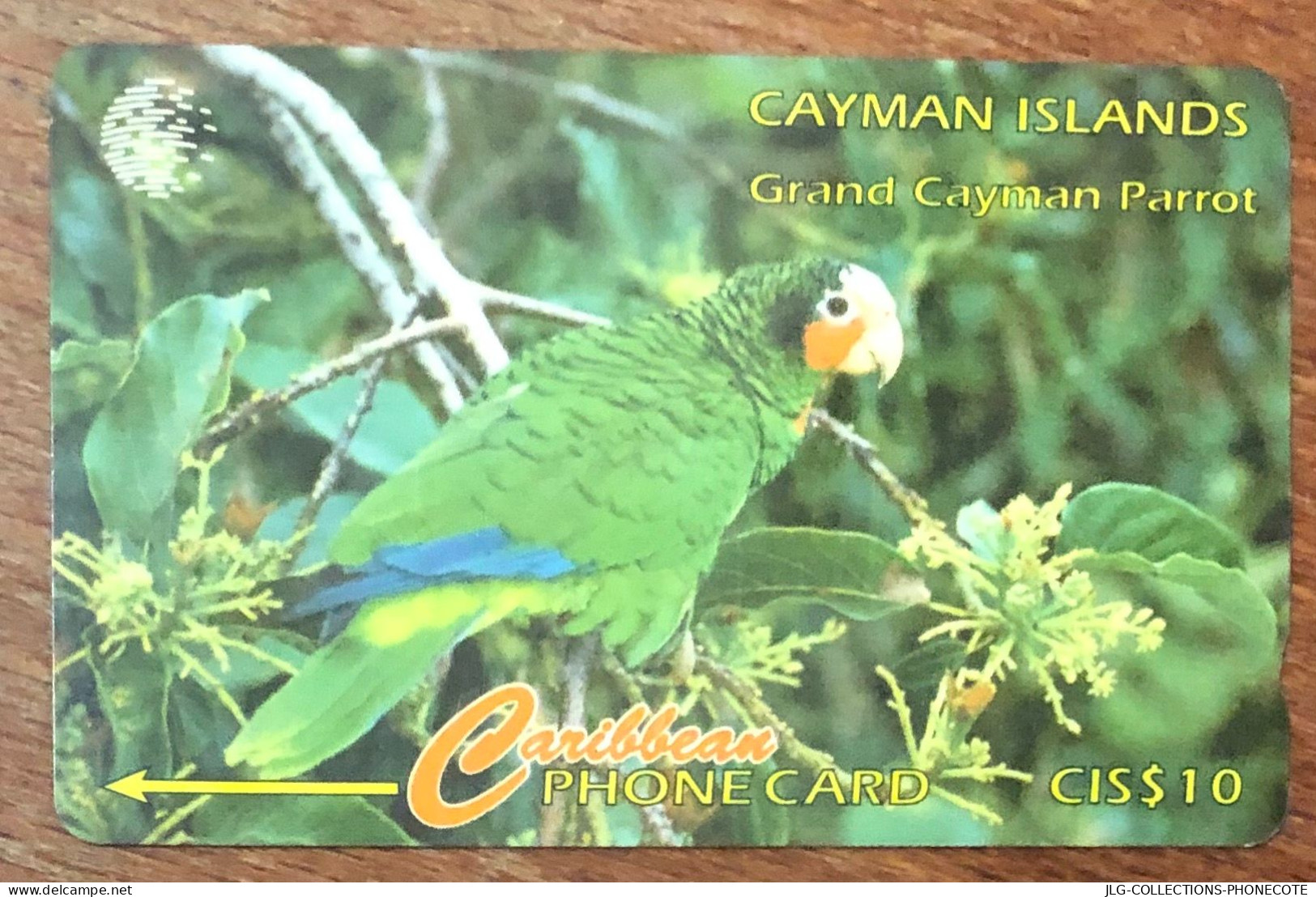 CAYMAN ISLANDS PARROT PERROQUET CI$ 10 CARIBBEAN CABLE & WIRELESS SCHEDA TELECARTE TELEFONKARTE PHONECARD CALLING CARD - Cayman Islands