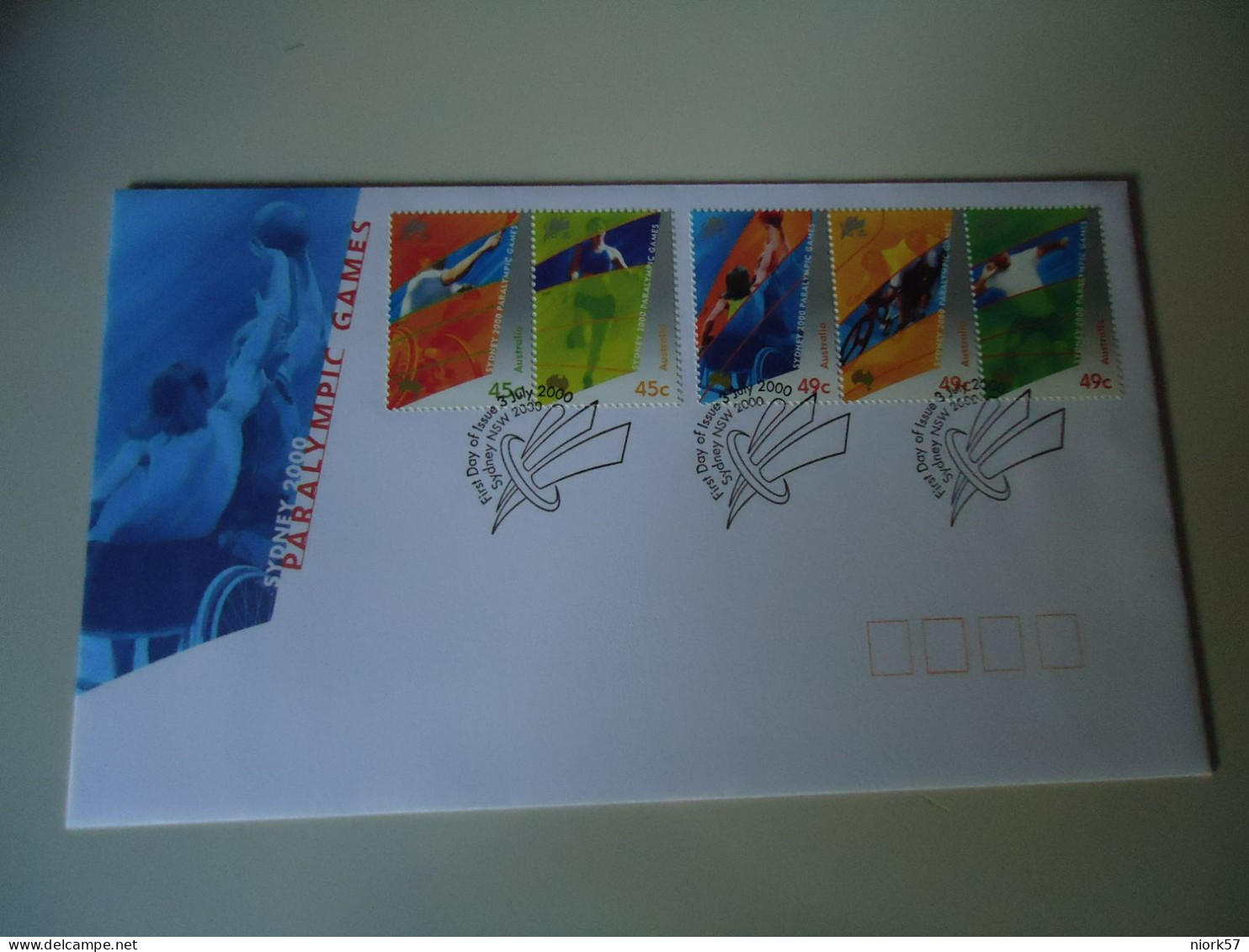 AUSTRALIA    FDC   OLYMPIC GAMES SYDNEY 2000 - Eté 2000: Sydney - Paralympic