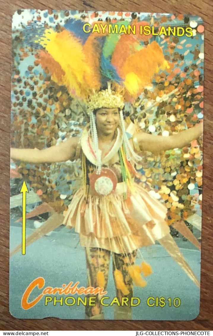 CAYMAN ISLANDS CARNAVAL CI$ 10 CARIBBEAN CABLE & WIRELESS SCHEDA TELECARTE TELEFONKARTE PHONECARD CALLING CARD - Kaimaninseln (Cayman I.)