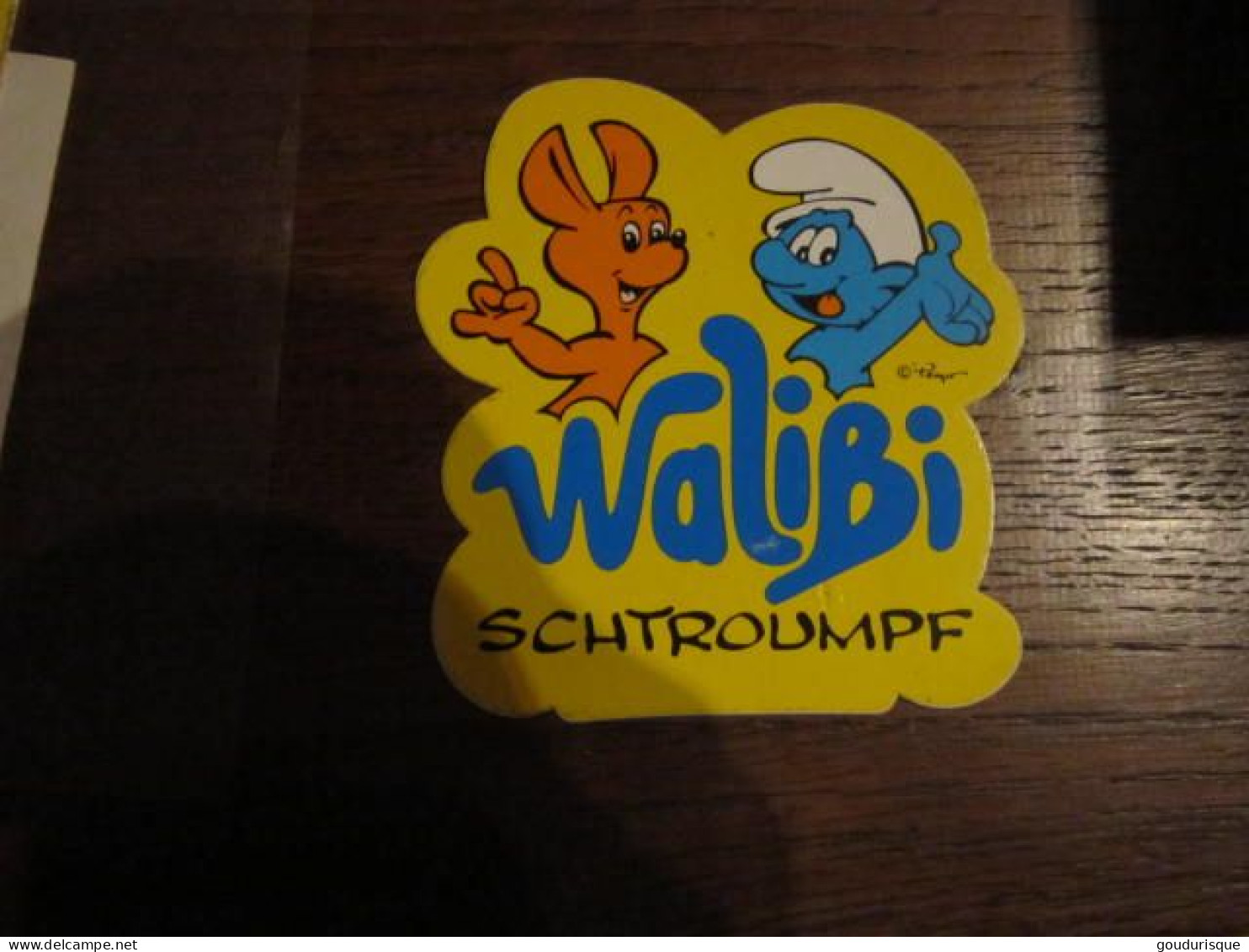 AUTOCOLLANT  SCHTROUMPF A WALIBI - Schtroumpfs, Les - Los Pitufos