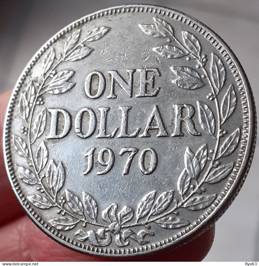 Monnaie 1 Dollar 1970 Libéria - Liberia