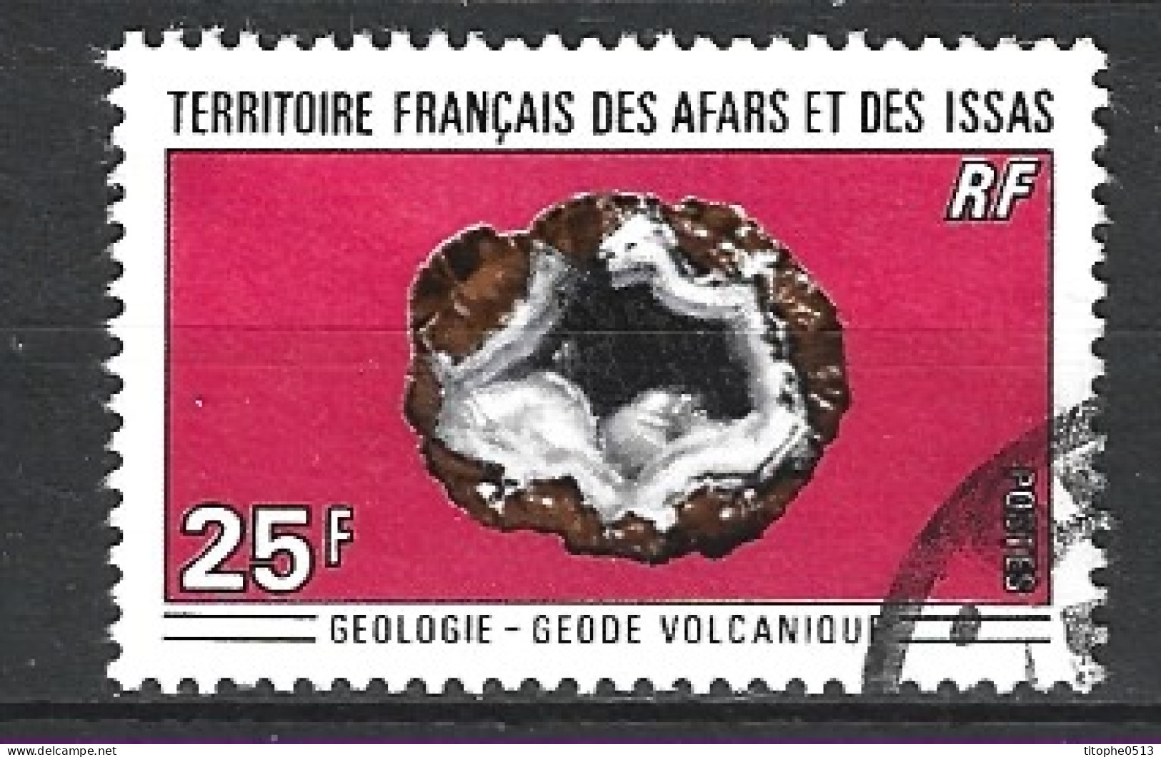 AFARS & ISSAS. N°370 Oblitéré De 1971. Géode. - Minerals