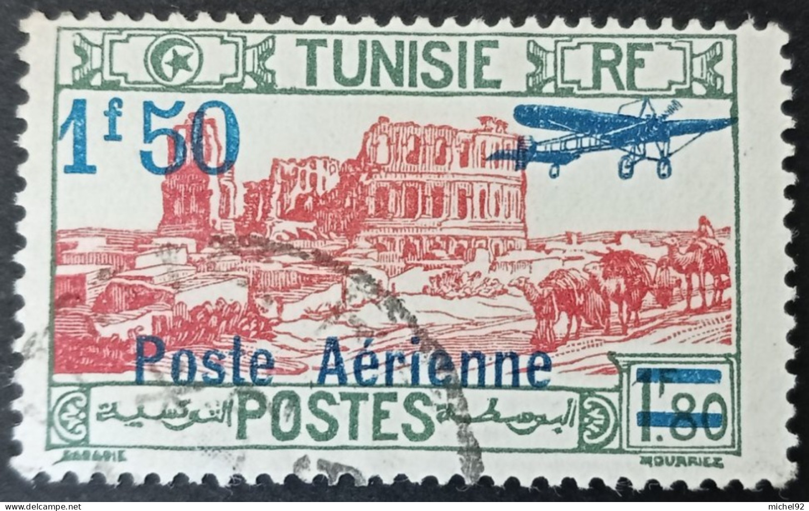 Tunisie 1930 - Poste Aérienne - YT N°11 - Oblitéré - Posta Aerea