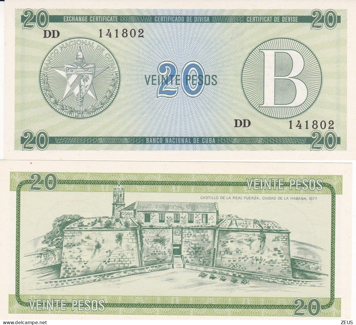 CUBA 20 PESOS  1985  PFX9 FDS - Cuba