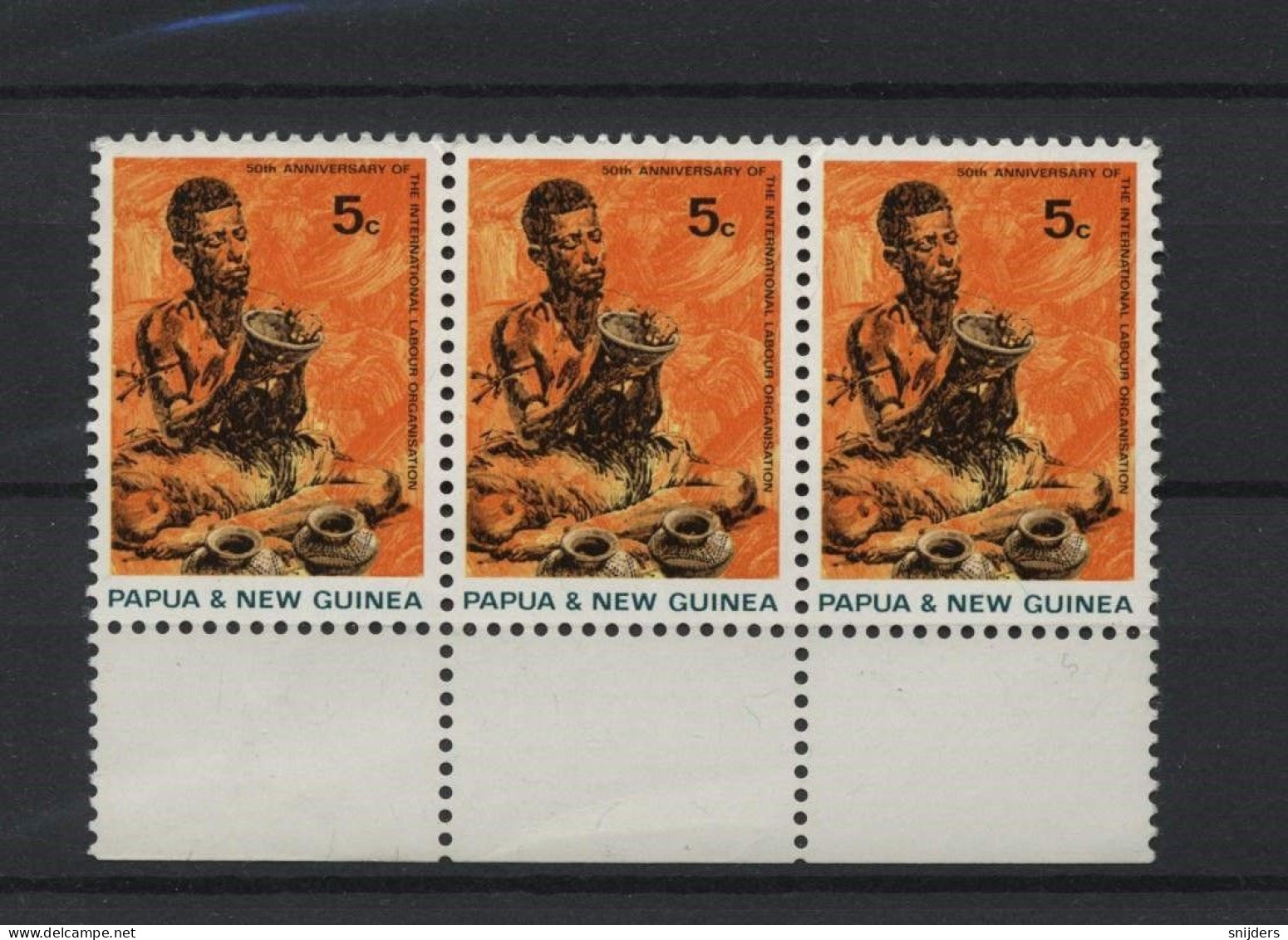 Papua New Guinea ILO MNH 3 Stamps - IAO