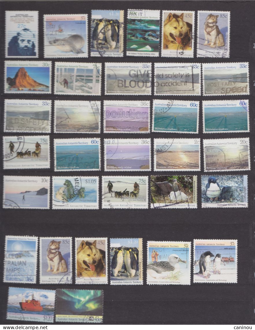 ANTARCTIQUE AUSTRALIEN COLLECTION LOT 105 TIMBRES NEUFS ET OBLITERES - Lots & Serien