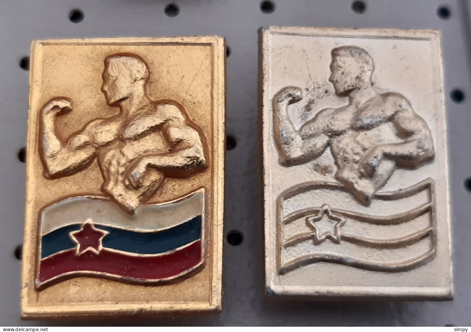 Wrestling Body Building Federation Of Slovenia  Pins - Lutte