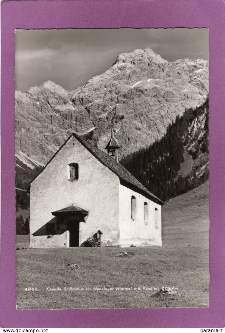 Kapelle St Rochus Im Nenzinger Himmel Mit Panüler 2859 M - Nenzing