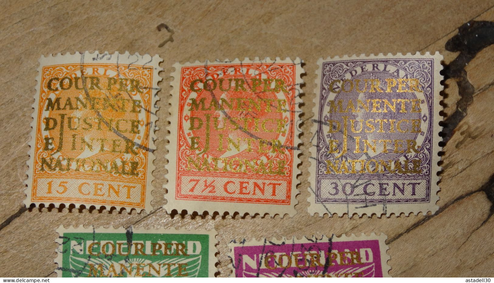 PAYS BAS, Lot De 6  Timbres Oblitérés De Service, Justice Internationale  .......... CL1-19-3 - Dienstzegels