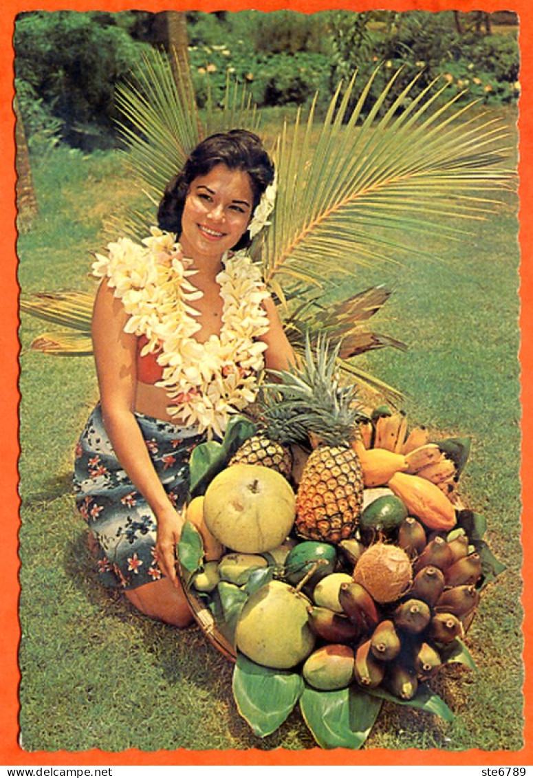 Etats Unis  NATIVE GIRL WITH BASKET Carte Vierge TBE  ( Scan Recto Verso) - Honolulu