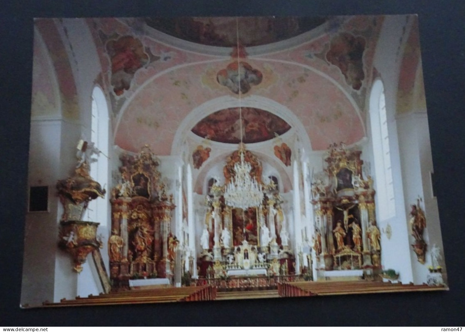 Oberammergau - Innenansicht Von St. Peter Und Paul - Copyright By Franz Milz Verlag, Füssen - # 126/4615 - Kirchen U. Kathedralen