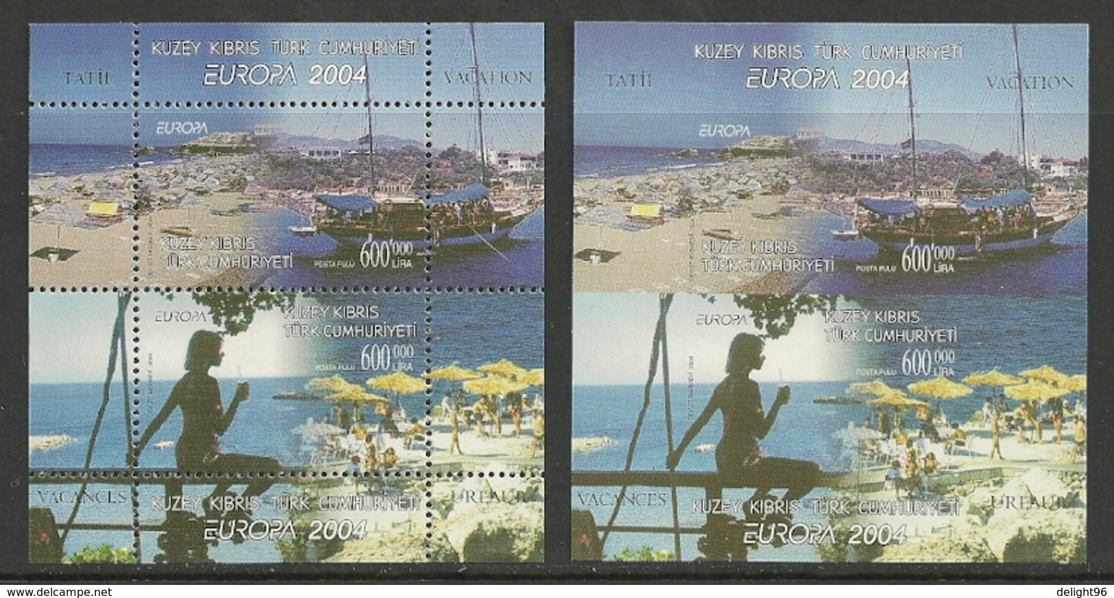 2004 Cyprus (Turkish Post)  Europa: Vacation Minisheets (** / MNH / UMM) - 2004