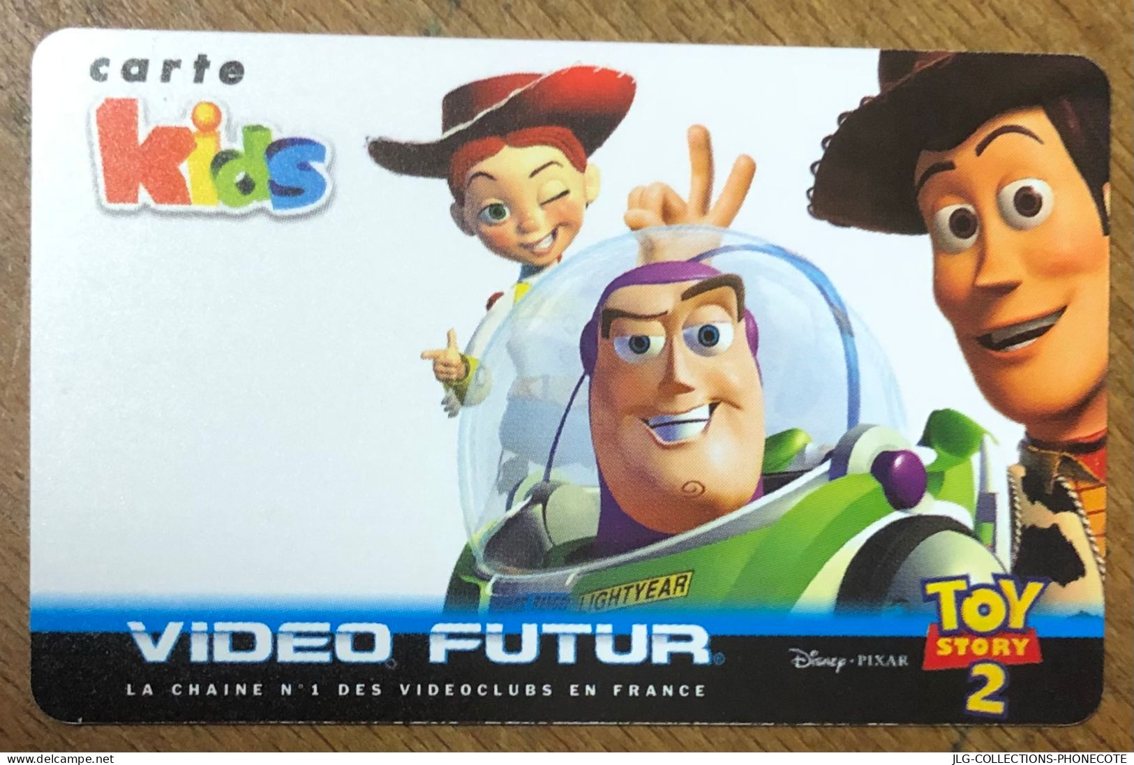 VIDEO FUTUR CARTE KIDS TOY STORY DISNEY PAS TELECARTE TELEFONKARTE SCHEDA TARJETA PHONECARD PREPAID PREPAYÉE CARD - Kids