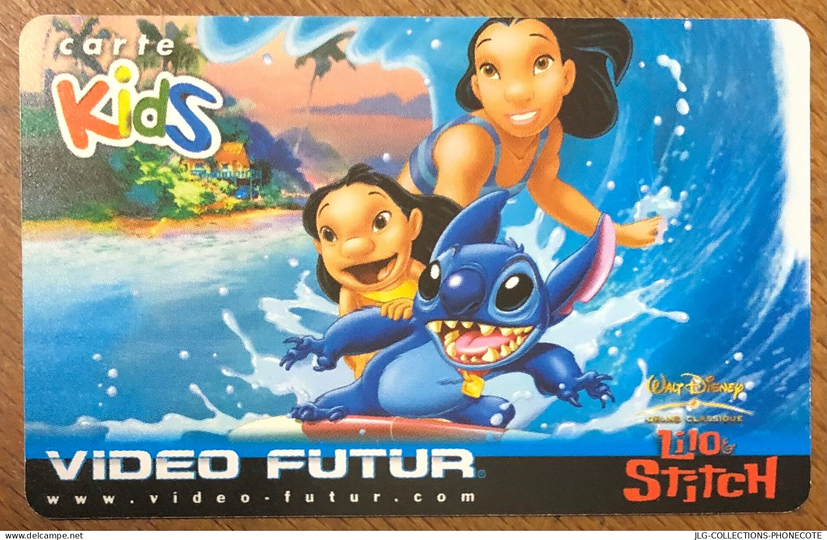 VIDEO FUTUR CARTE KIDS LILO STITCH DISNEY PAS TELECARTE TELEFONKARTE SCHEDA TARJETA PHONECARD PREPAID PREPAYÉE CARD - Kids