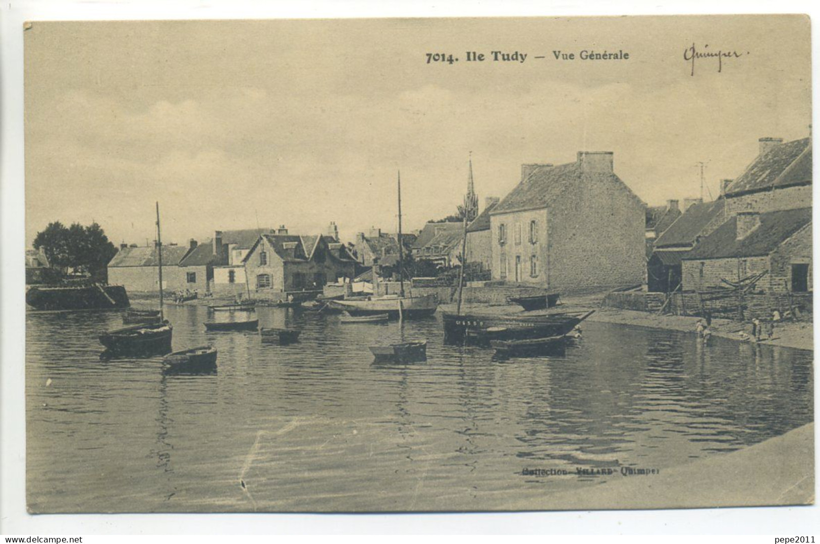 CPA 29 Finistère - ILE TUDY - Vue Générale - Port, Bateaux - Ile Tudy