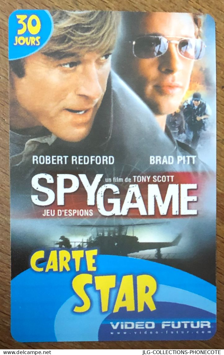 VIDEO FUTUR CARTE STAR SPY GAME CINEMA PAS NO TELECARTE TELEFONKARTE SCHEDA TARJETA PHONECARD PREPAID PREPAYÉE CARD - Subscription