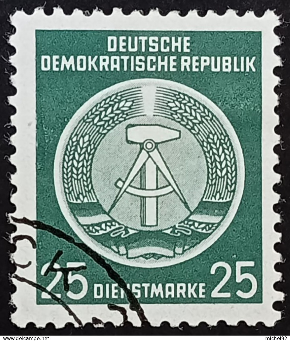 Allemagne République Démocratique - Service 1954 - YT N°10 - Oblitéré - Afgestempeld