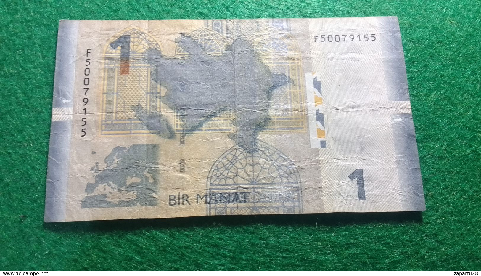 TÜRKMENİSTAN-         1     MANAT           F - Turkménistan