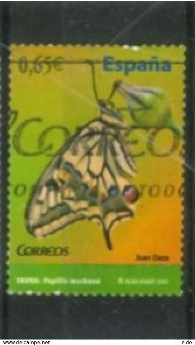 SPAIN - 2011, BUTTERFLY STAMP, USED. - Collections