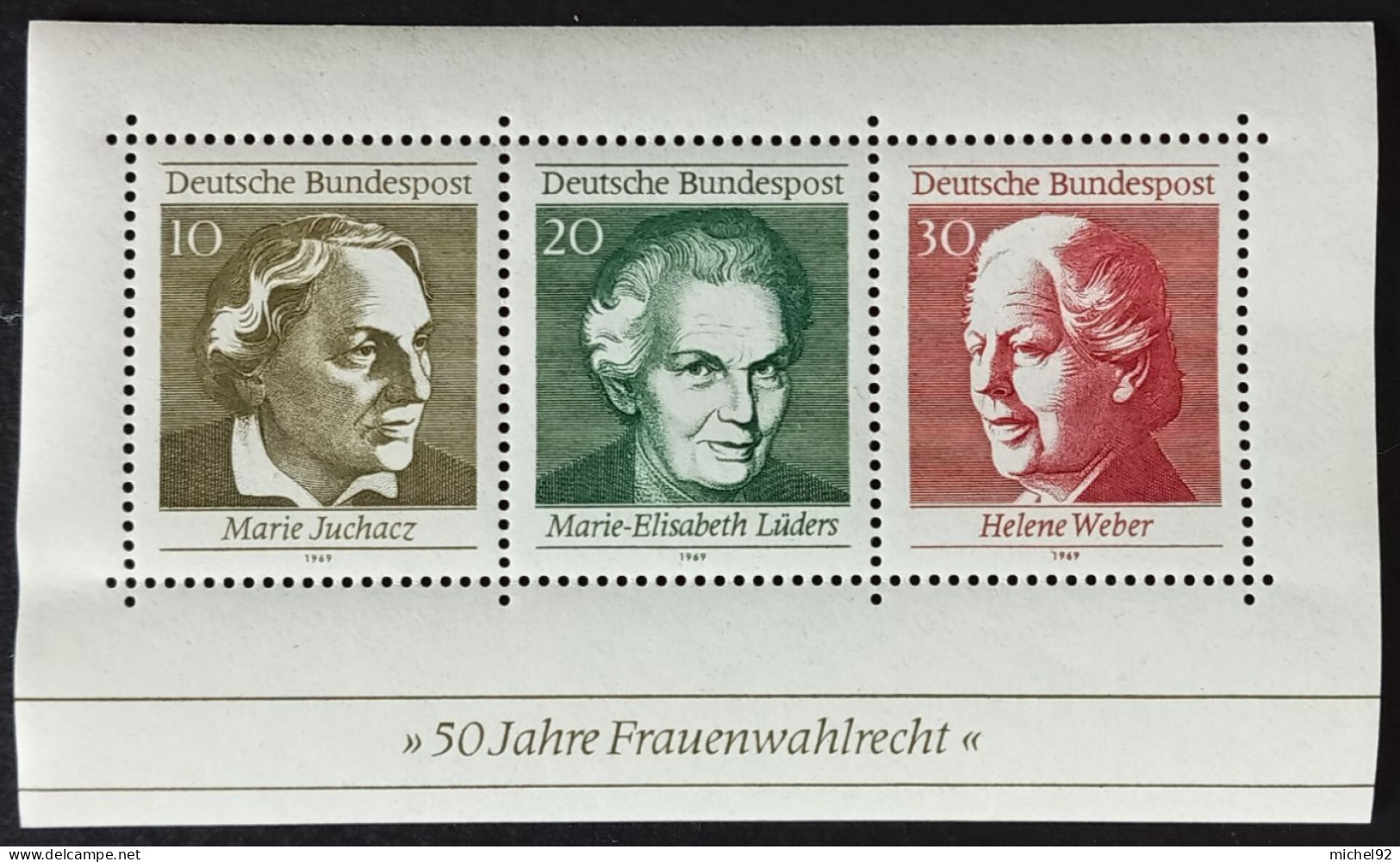 Allemagne Fédérale - Feuillet 1969 - YT N°4 - Neuf ** - 1959-1980