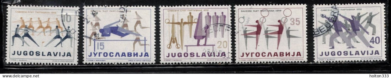 YUGOSLAVIA Scott # 547-51 Used - Sports - Gebraucht