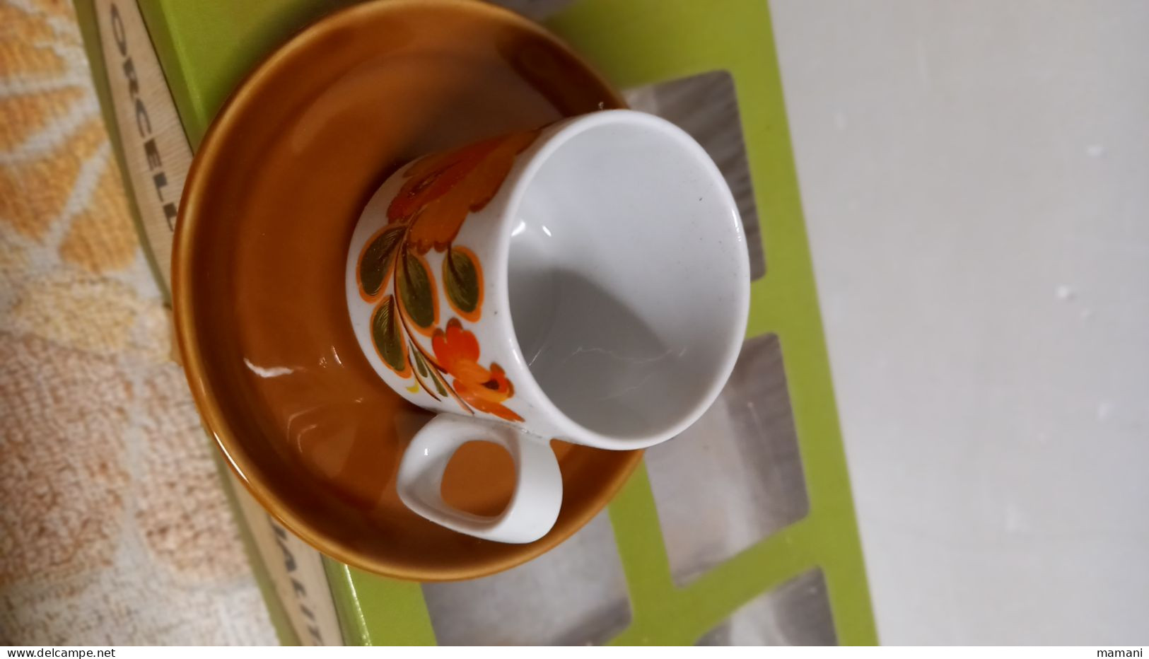 6 Tasses Et Sous Tasses à Café Vintage.  Céramique Tognana, Italie. - Cups