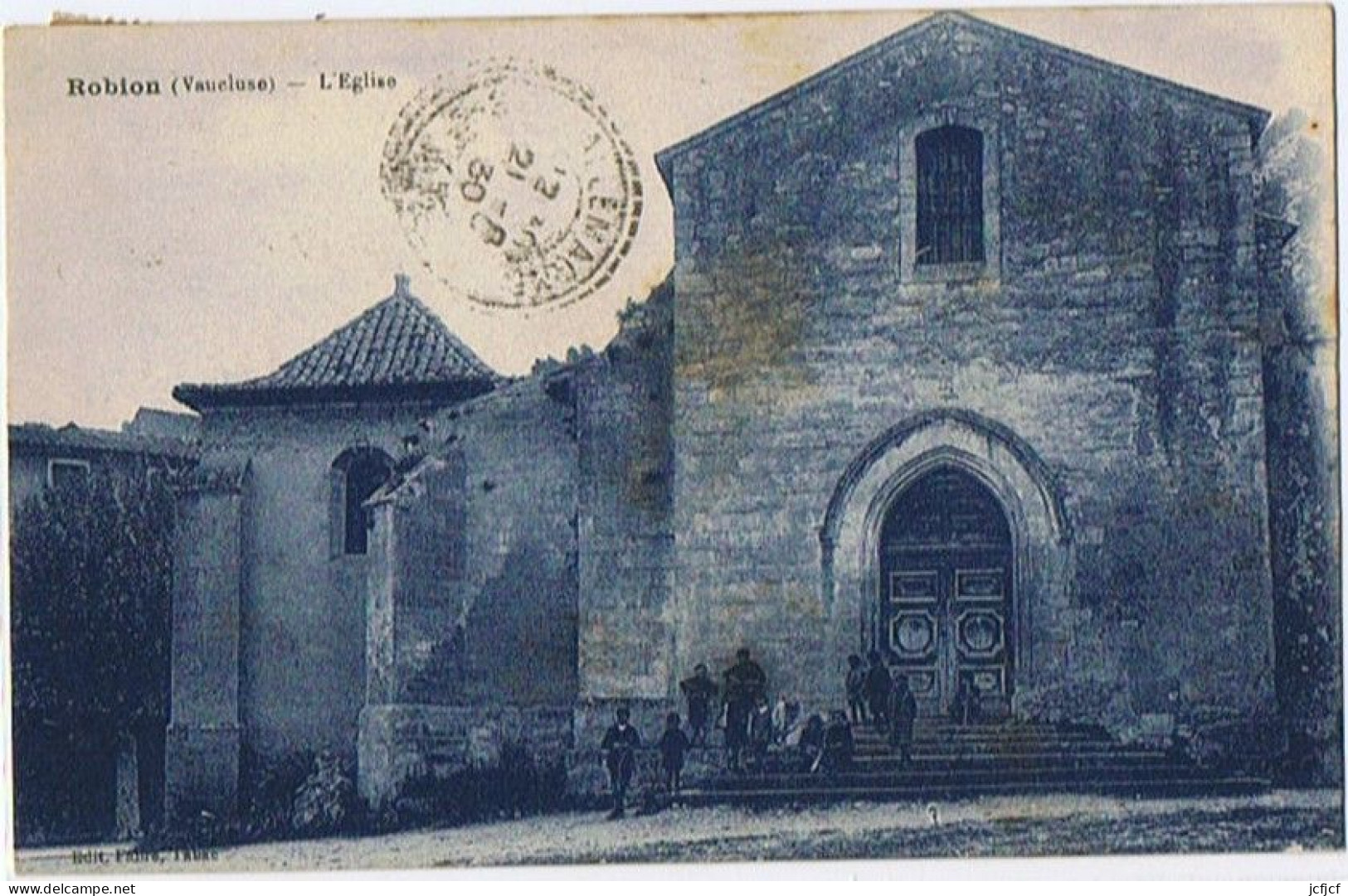 Cpa..84..ROBION..VAUCLUSE..L'EGLISE - Robion