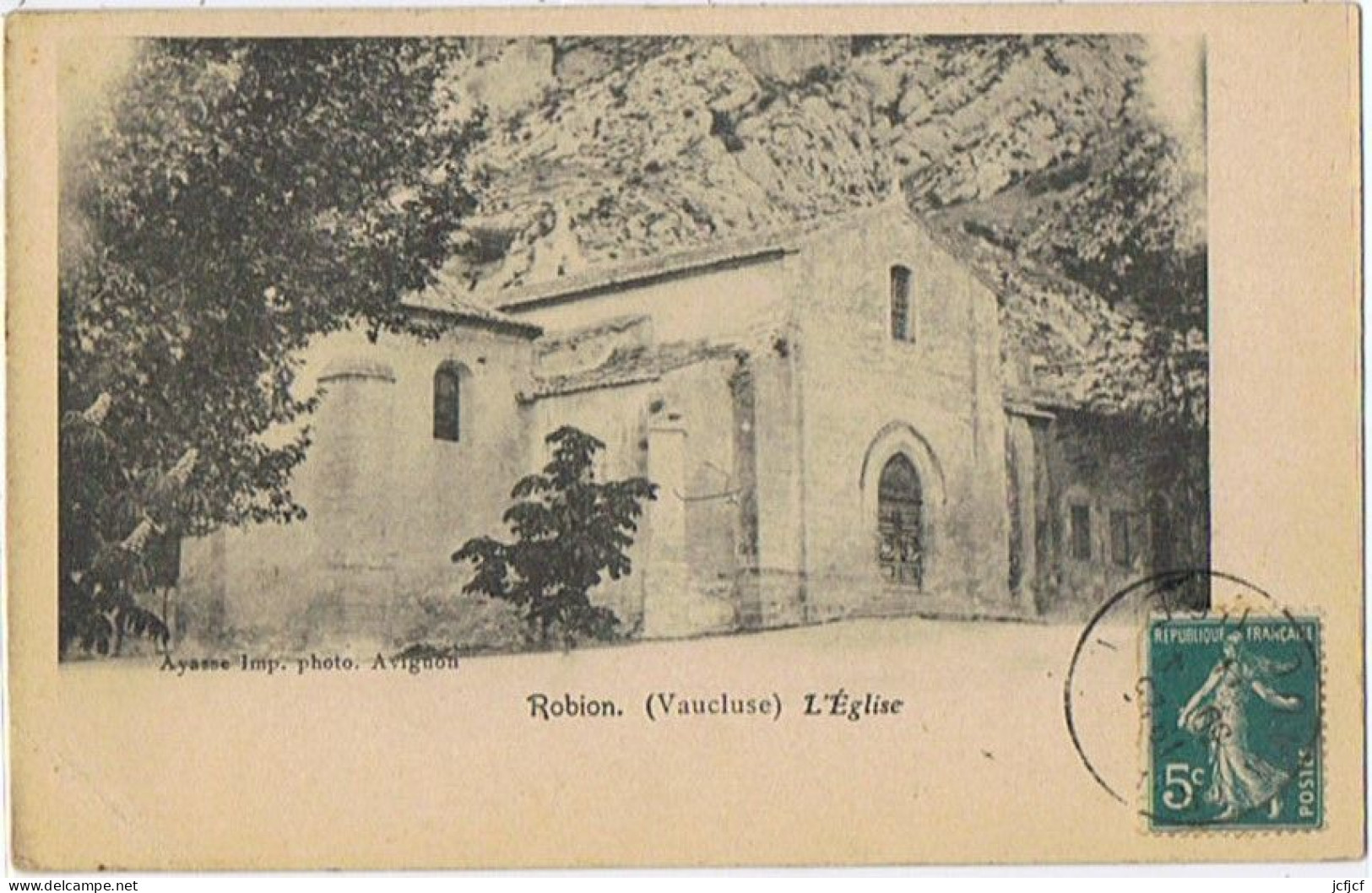 Cpa..84..ROBION..VAUCLUSE..L'EGLISE - Robion