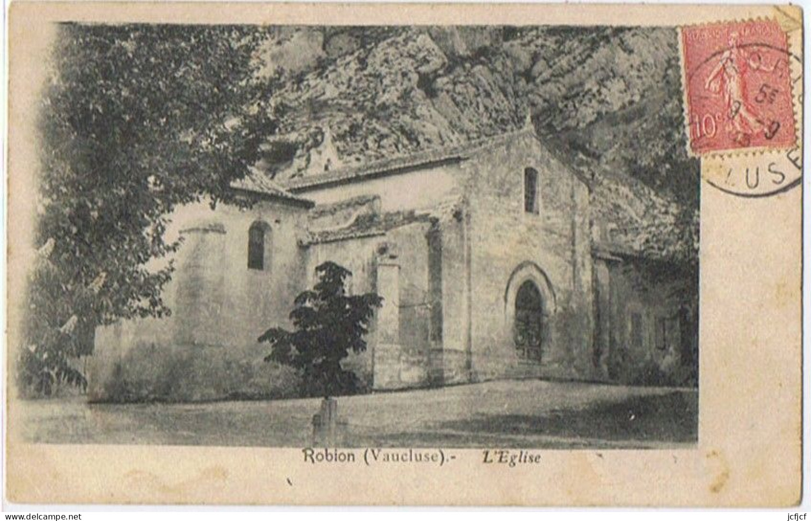 Cpa..84..ROBION..VAUCLUSE..L'EGLISE - Robion