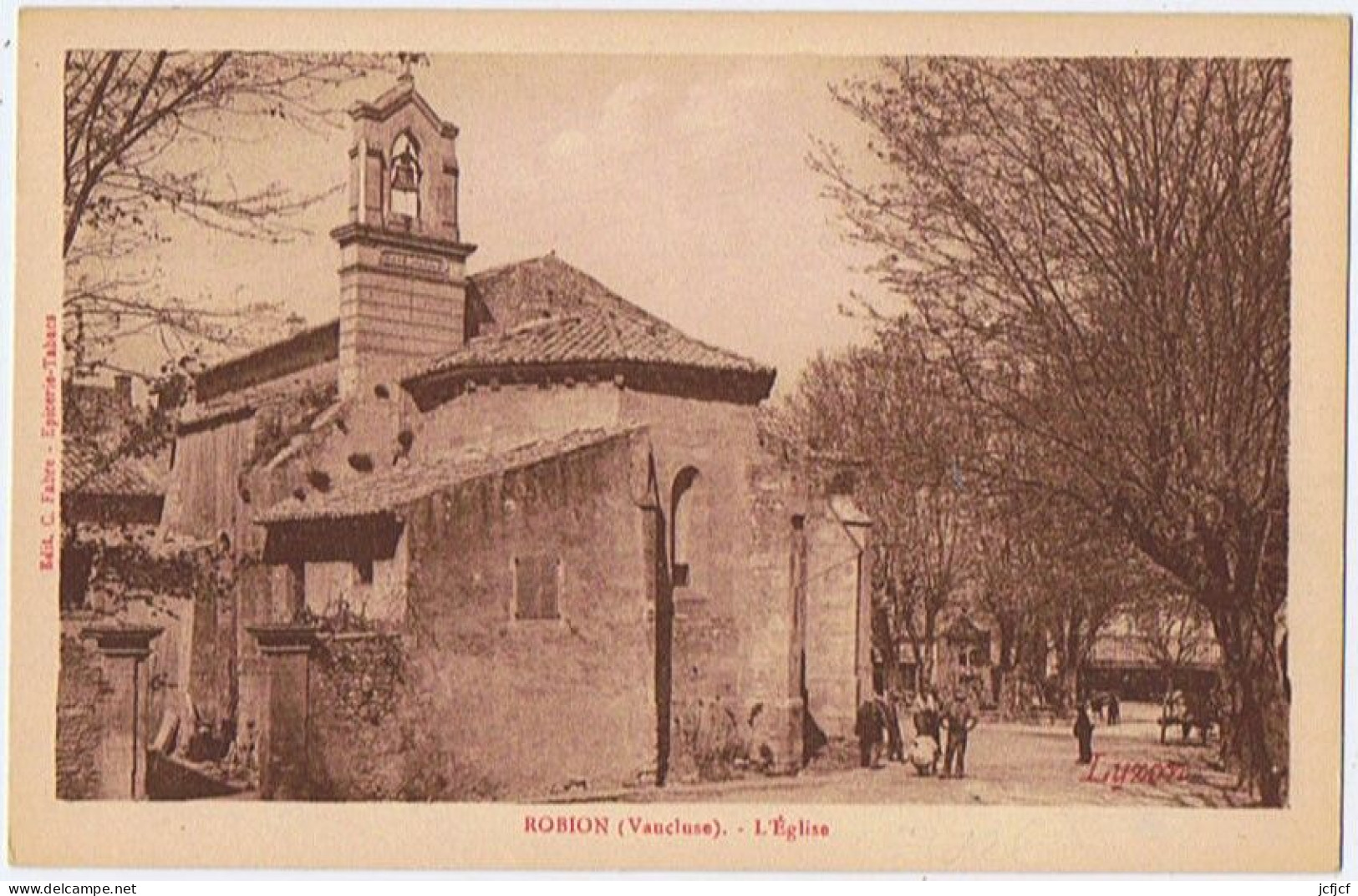 Cpa..84..ROBION..VAUCLUSE..L'EGLISE - Robion