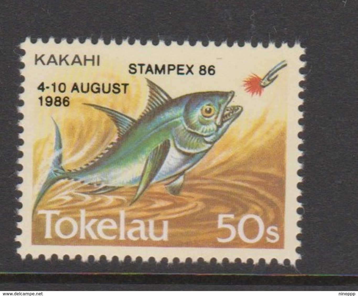 Tokelau SG 114 1984 Fish 50c Overprinted STAMPEX 86,mint Never Hinged - Tokelau