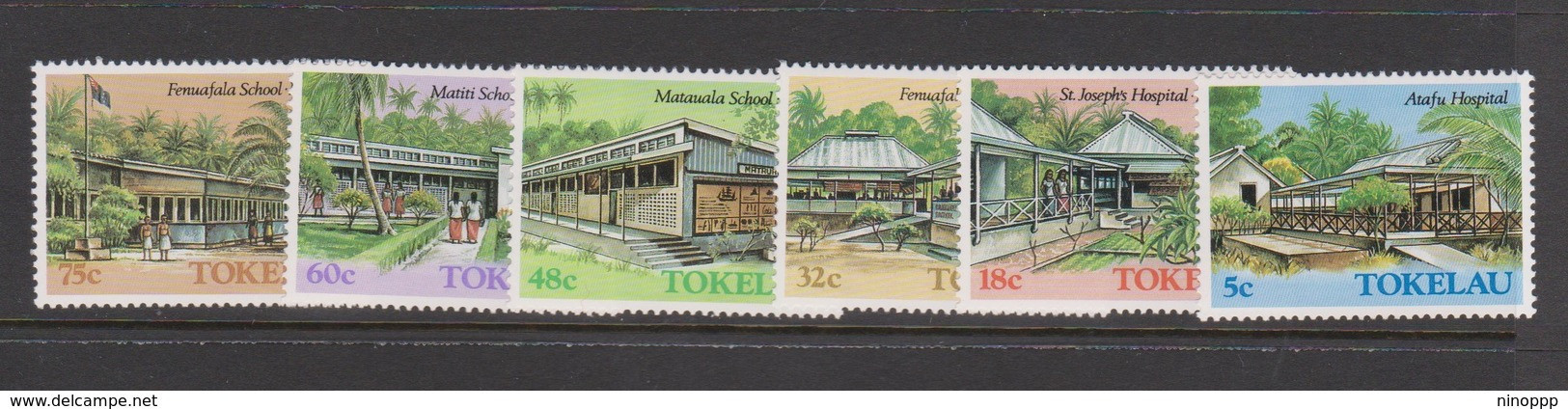 Tokelau SG 130-135 1986 Architecture 2nd Issue,mint Never Hinged - Tokelau